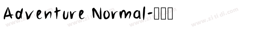 Adventure Normal字体转换